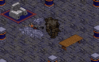 Beren is introduced to Rokko Decomorono, a stone golem.