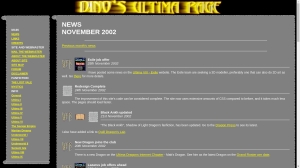 Dino's Ultima Page, second design