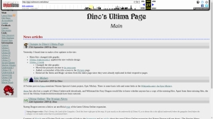 Homepage with sixth design in September 2009