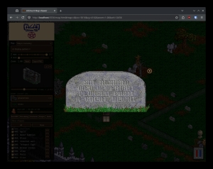 A tombstone